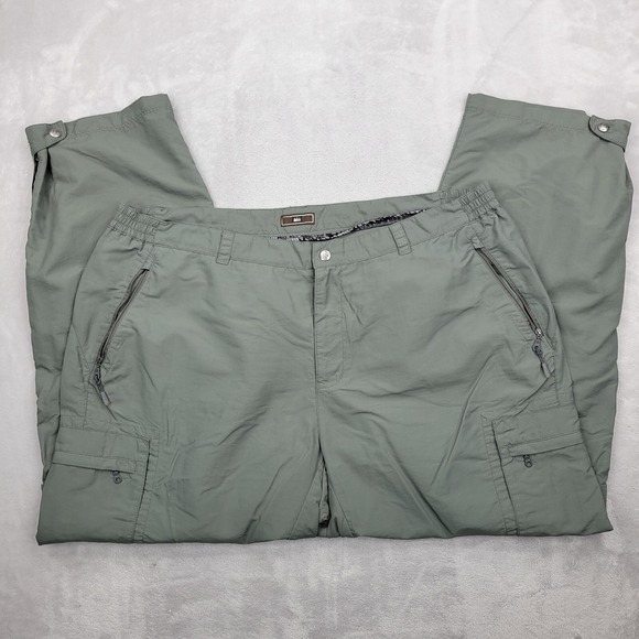 REI Pants Women 20 Cargo Windbreaker Utility Zip Off Baggy Convertible Gorpcore - Picture 1 of 10